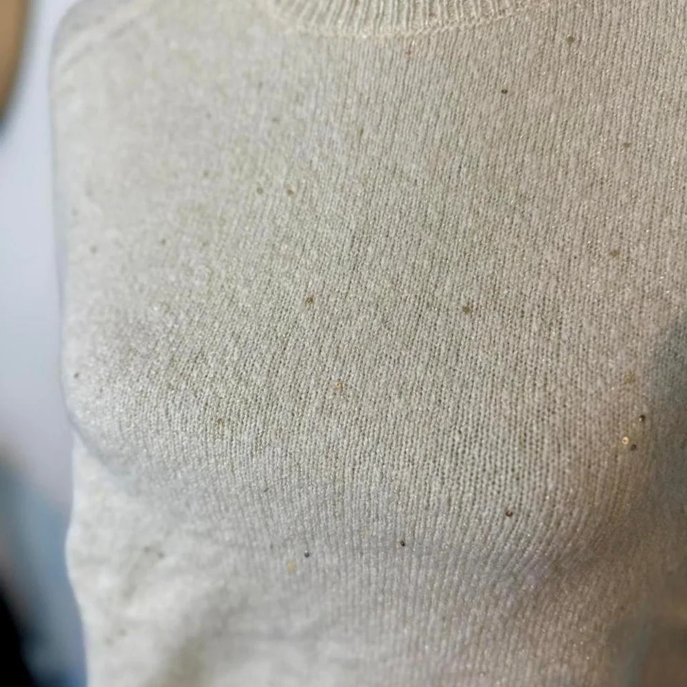 DKNY Cream Sparkle Sweater / NWT /‎ Size XS /Never worn!